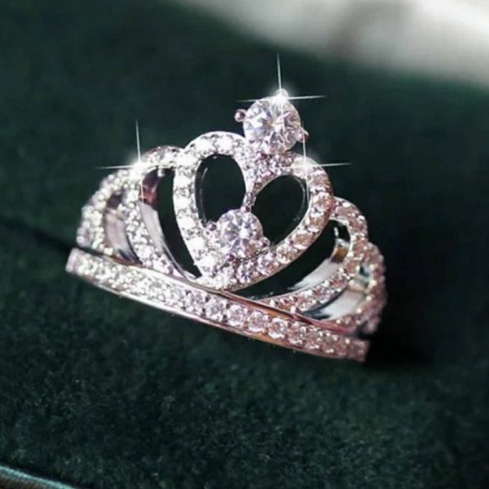 STERLING SILVER CROWN 👑 RING - Picture 1 of 5